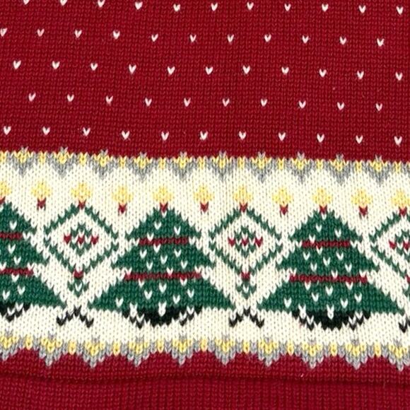 Heirloom by Poly Flinders Fair Isle Sweater Dress Girls 3T | Red Christmas - Picture 5 of 8